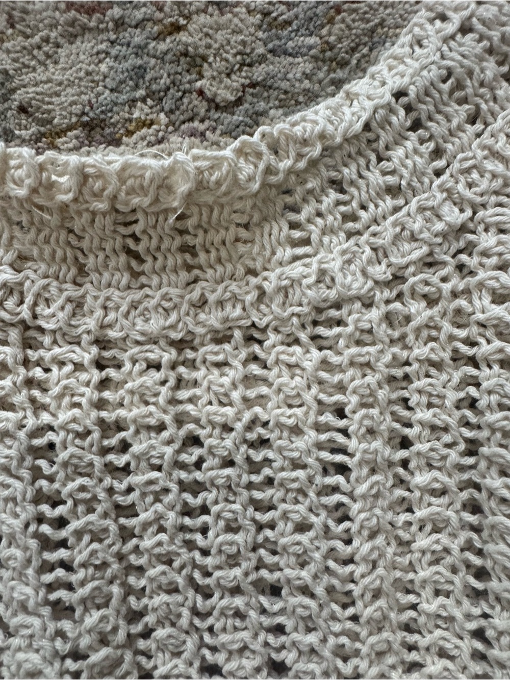 POL Cream Crochet & Ruffle Tank Top - Picture 6 of 6